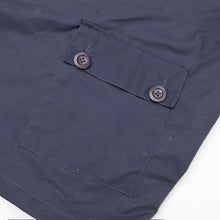 Load image into Gallery viewer, ASYEMMETRIC NAVY DRY WAX COAT