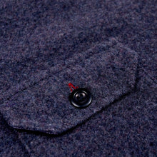 Load image into Gallery viewer, Paxton 35 Purple British Wool Over Shirt