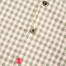 Load image into Gallery viewer, Brighton 2 Luxury Olive Gingham Tailed Shirt