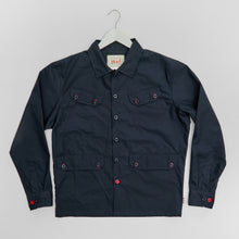 Load image into Gallery viewer, Arkwright 45 Dark Navy Luxury Poplin Over Shirt