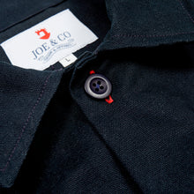 Load image into Gallery viewer, Arkwright 34 Dark Navy Cotton Twill Over Shirt