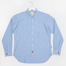 Load image into Gallery viewer, Fulton 6 Cotton Chambray Sky Blue Tailed Shirt