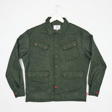 Load image into Gallery viewer, Arkwright 35 Dark Green Britsh Wool Over Shirt