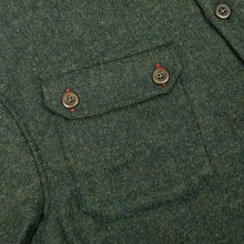Load image into Gallery viewer, Arkwright 35 Dark Green Britsh Wool Over Shirt