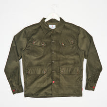 Load image into Gallery viewer, Arkwright 38 Dark Green Corduroy Cotton Over Shirt