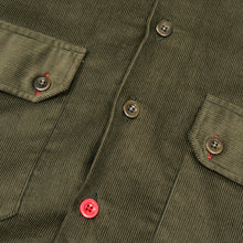 Load image into Gallery viewer, Arkwright 38 Dark Green Corduroy Cotton Over Shirt