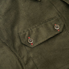 Load image into Gallery viewer, Arkwright 38 Dark Green Corduroy Cotton Over Shirt