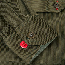 Load image into Gallery viewer, Arkwright 38 Dark Green Corduroy Cotton Over Shirt