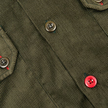 Load image into Gallery viewer, Arkwright 38 Dark Green Corduroy Cotton Over Shirt