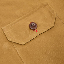 Load image into Gallery viewer, Paxton 39 Mustard Dry Wax Honeycomb Ripstop Cotton Over Shirt