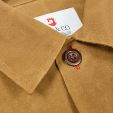 Load image into Gallery viewer, Paxton 39 Mustard Dry Wax Honeycomb Ripstop Cotton Over Shirt