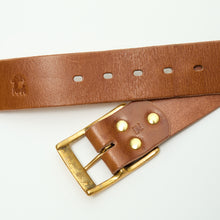 Load image into Gallery viewer, Philby 04 Chestnut Buffalo Leather With Solid Brass Belt