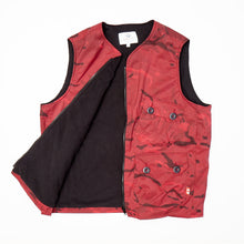 Load image into Gallery viewer, Brompton Red & Black Camo Ripstop Gilet