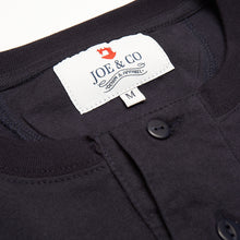 Load image into Gallery viewer, Bolin 3 Dark Navy Suvin Cotton SS Henley