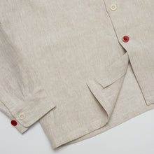 Load image into Gallery viewer, Paxton 30 putty linen over shirt