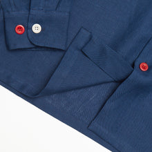 Load image into Gallery viewer, Paxton 31 navy linen over shirt