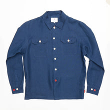 Load image into Gallery viewer, Paxton 31 navy linen over shirt
