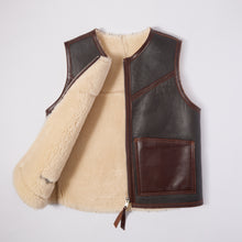 Load image into Gallery viewer, C-3 Leather Sheepskin Vest
