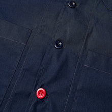 Load image into Gallery viewer, Baines 23 Navy Luxury Cotton Poplin Over Shirt