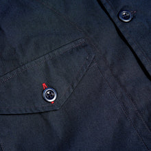 Load image into Gallery viewer, Baines 23 Navy Luxury Cotton Poplin Over Shirt