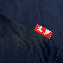 Load image into Gallery viewer, Baines 23 Navy Luxury Cotton Poplin Over Shirt