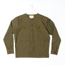 Load image into Gallery viewer, Baines 22 Khaki Luxury Cotton Poplin Over Shirt