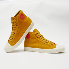 Load image into Gallery viewer, Joe & Co X Gola 06 Mustard Yellow Luxury Suede Off White Vulcanised Rubber Hi Top