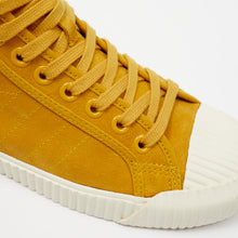 Load image into Gallery viewer, Joe & Co X Gola 06 Mustard Yellow Luxury Suede Off White Vulcanised Rubber Hi Top