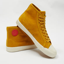 Load image into Gallery viewer, Joe & Co X Gola 06 Mustard Yellow Luxury Suede Off White Vulcanised Rubber Hi Top