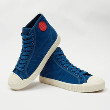 Load image into Gallery viewer, Joe & Co X Gola 07 Electric Blue Luxury Suede & Off White Vulcanised Rubber Hi Top