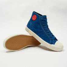 Load image into Gallery viewer, Joe & Co X Gola 07 Electric Blue Luxury Suede & Off White Vulcanised Rubber Hi Top