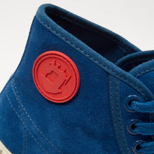 Load image into Gallery viewer, Joe & Co X Gola 07 Electric Blue Luxury Suede & Off White Vulcanised Rubber Hi Top