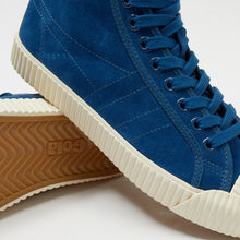 Load image into Gallery viewer, Joe & Co X Gola 07 Electric Blue Luxury Suede & Off White Vulcanised Rubber Hi Top