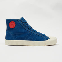 Load image into Gallery viewer, Joe & Co X Gola 07 Electric Blue Luxury Suede & Off White Vulcanised Rubber Hi Top