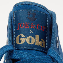 Load image into Gallery viewer, Joe & Co X Gola 07 Electric Blue Luxury Suede & Off White Vulcanised Rubber Hi Top