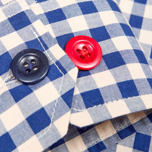 Load image into Gallery viewer, Brighton 1 Luxury Navy Gingham Tailed Shirt