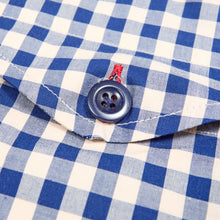 Load image into Gallery viewer, Brighton 1 Luxury Navy Gingham Tailed Shirt