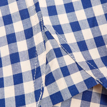 Load image into Gallery viewer, Brighton 1 Luxury Navy Gingham Tailed Shirt