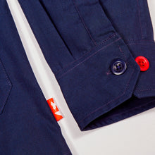 Load image into Gallery viewer, Whitney 1 Luxury Poplin Multi Pocket Dark Navy Over Shirt