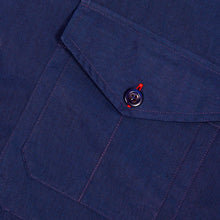 Load image into Gallery viewer, Whitney 1 Luxury Poplin Multi Pocket Dark Navy Over Shirt