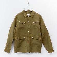 Load image into Gallery viewer, Arkwright 33 Moss Linen Over Shirt