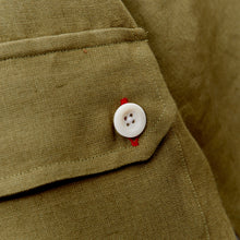 Load image into Gallery viewer, Arkwright 33 Moss Linen Over Shirt