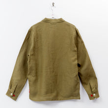 Load image into Gallery viewer, Arkwright 33 Moss Linen Over Shirt