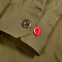 Load image into Gallery viewer, Boulton Khaki Luxury Cotton Poplin Tailed Shirt