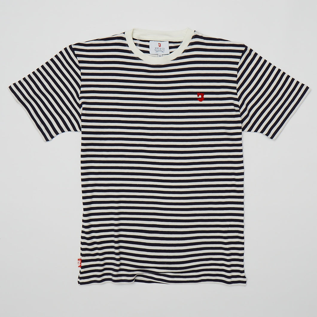 Breton 1 Navy & Off White Supima Fine Cotton T Shirt