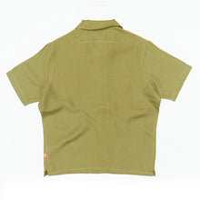 Load image into Gallery viewer, Beswick 04 Khaki Linen Bowling Shirt
