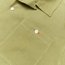 Load image into Gallery viewer, Beswick 04 Khaki Linen Bowling Shirt
