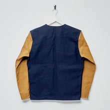 Load image into Gallery viewer, Baines 15 Navy - Biscuit Dry Wax Water Repellent Honeycomb Ripstop Over Shirt  