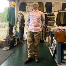 Load image into Gallery viewer, Fulton 7 Luxury 20s/20s Pink Cotton Contrast Stripe