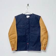 Load image into Gallery viewer, Baines 15 Navy - Biscuit Dry Wax Water Repellent Honeycomb Ripstop Over Shirt  